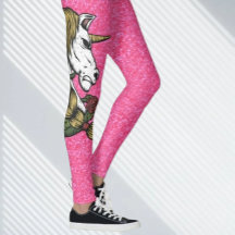 Glitter Roze Eenhoorn Leggings