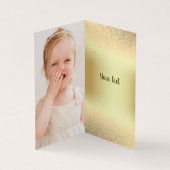 Glitter roze en gouden dinosaurus bedankkaart kaart (Binnen)