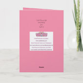 Glitter roze flamingo strand Kerstmis Feestdagen Kaart (Achterkant)