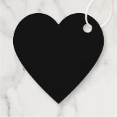 Glitter roze flamingohart bedankjes labels (Achterkant)