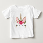Glitter & Roze Floral Unicorn Trendy (Voorkant)