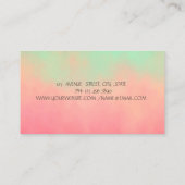 Glitter Roze Goud Drips Aardbei Visitekaartje (Achterkant)