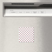 Glitter Roze Gouden Harten Witte Achtergrond Magneet (Insitu (Vaatwasser))