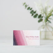 Glitter Roze Gradient Elegante nagelsalon schoonhe Visitekaartje (Staand voorkant)