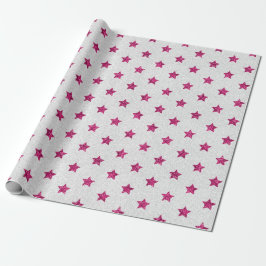 Glitter roze kleur Eenvoudig design cadeau Cadeaupapier