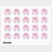 Glitter Roze Konijn Onederland 1e Ronde Sticker (Vel)