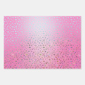 Glitter Roze Luipaardprint Inpakpapier Vel (Voorkant 2)