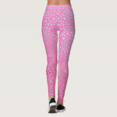 Glitter Roze Luipaardprint Leggings (Achterkant)