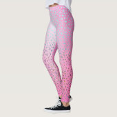 Glitter Roze Luipaardprint Leggings (Links)