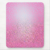 Glitter Roze Luipaardprint Muismat (Voorkant)