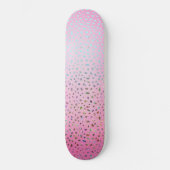 Glitter Roze Luipaardprint Persoonlijk Skateboard (Voorkant)