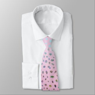 Glitter Roze Luipaardprint Stropdas