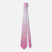 Glitter Roze Luipaardprint Stropdas (Voorkant)
