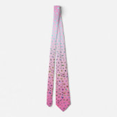 Glitter Roze Luipaardprint Stropdas (Achterkant)