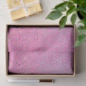 Glitter Roze Luipaardprint Tissuepapier (Geschenk)
