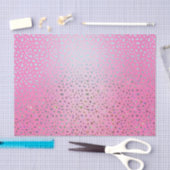 Glitter Roze Luipaardprint Tissuepapier (Craft)