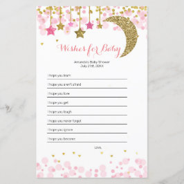 Glitter roze maan Waterverf Vereist Baby game