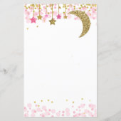 Glitter roze maan Waterverf Zoek de gastgame (Achterkant)