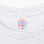 Glitter roze magische eenhoorn kleding labels (Aangebracht)