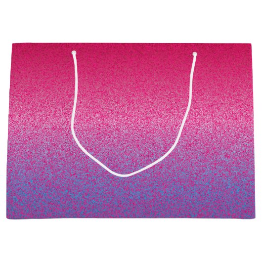 Glitter-roze-Paars-GIFT BAG L Large Cadeautasje (Voorkant)