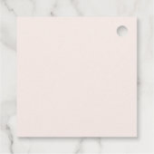 Glitter roze paraplu bruiloft feest bedankt bedankjes labels (Achterkant)