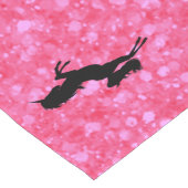 Glitter Roze Pastel Eenhoorn Feestthema Lange Tafelloper (Hoek)