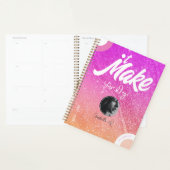 Glitter Roze Planner Boek Stijl Foto Sjabloon (Display)
