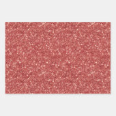 Glitter Roze Rode Rozen Bloemstuk Bruiloft Inpakpapier Vel (Voorkant 2)