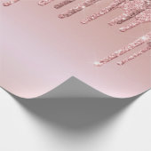 Glitter roze roze roodbruin cadeaupapier (Hoek)