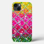 Glitter Roze Snakeskin Case-Mate iPhone Case (Achterkant)