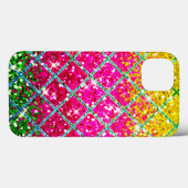 Glitter Roze Snakeskin Case-Mate iPhone Case (Achterkant (horizontaal))
