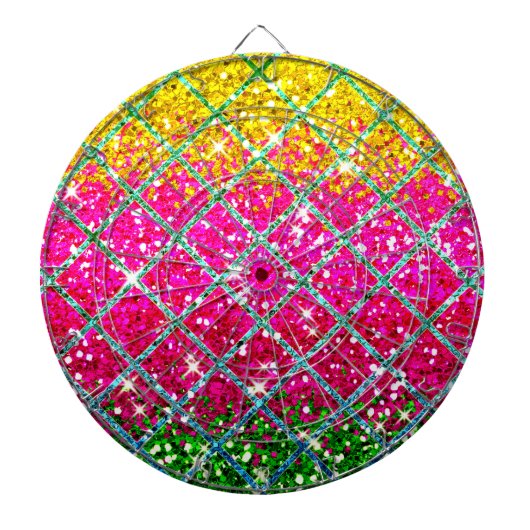 Glitter Roze Snakeskin Dartbord (Voorkant)