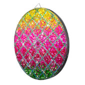 Glitter Roze Snakeskin Dartbord (Voorkant Rechts)