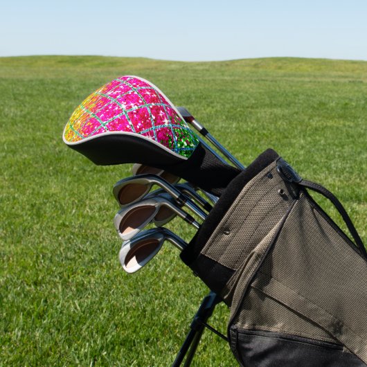 Glitter Roze Snakeskin Golfheadcover (Insitu)