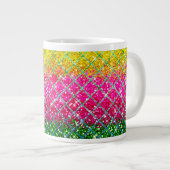 Glitter Roze Snakeskin Grote Koffiekop (Voorkant rechts)