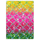 Glitter Roze Snakeskin Klembord (Achterkant)