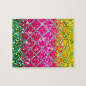 Glitter Roze Snakeskin Legpuzzel (Horizontaal)