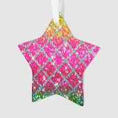 Glitter Roze Snakeskin Ornament (voorkant)