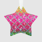 Glitter Roze Snakeskin Ornament (voorkant)