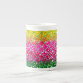 Glitter Roze Snakeskin Porselein Kop (Voorkant)
