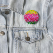 Glitter Roze Snakeskin Ronde Button 5,7 Cm (In situ)