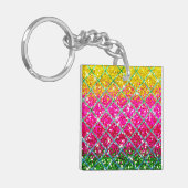 Glitter Roze Snakeskin Sleutelhanger (Voorkant Links)