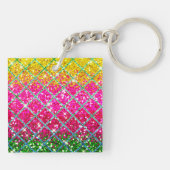 Glitter Roze Snakeskin Sleutelhanger (Achterkant)