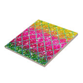 Glitter Roze Snakeskin Tegeltje (Zijkant)