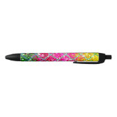 Glitter Roze Snakeskin Zwarte Inkt Pen (Bodem)