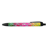 Glitter Roze Snakeskin Zwarte Inkt Pen (Bovenkant)
