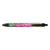 Glitter Roze Snakeskin Zwarte Inkt Pen (Achterkant)