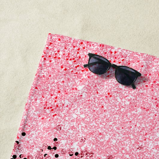Glitter Roze Strandlaken (In situ)