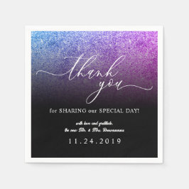 Glitter Roze TEAL Minimalistische Decoratie Bruilo Servet