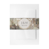 Glitter  Rozen Goudroze goudkleurige goudbloem Uitnodigingen Wikkel (Voorkant Voorbeeld)